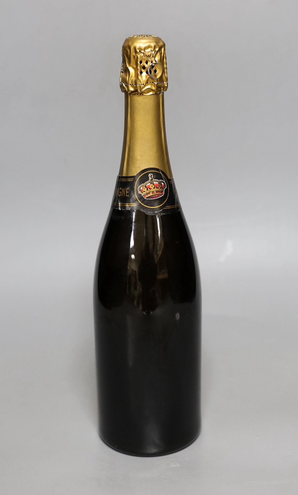 A bottle of 1964 Rene Brisset champagne